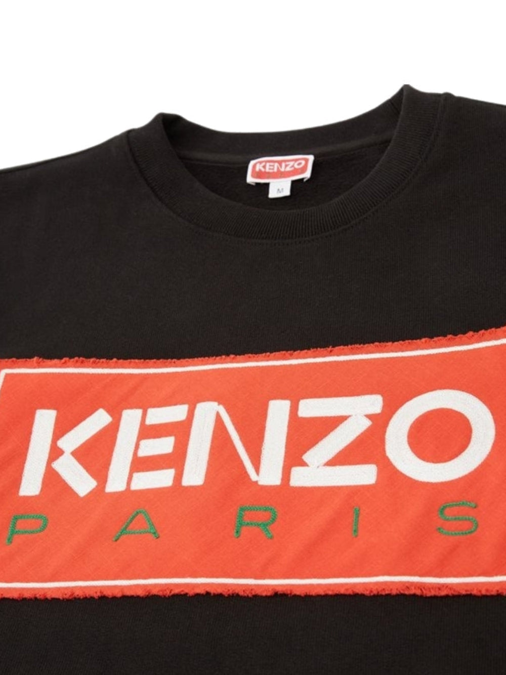 Kenzo Paris Block Logo Black Sweatshirt