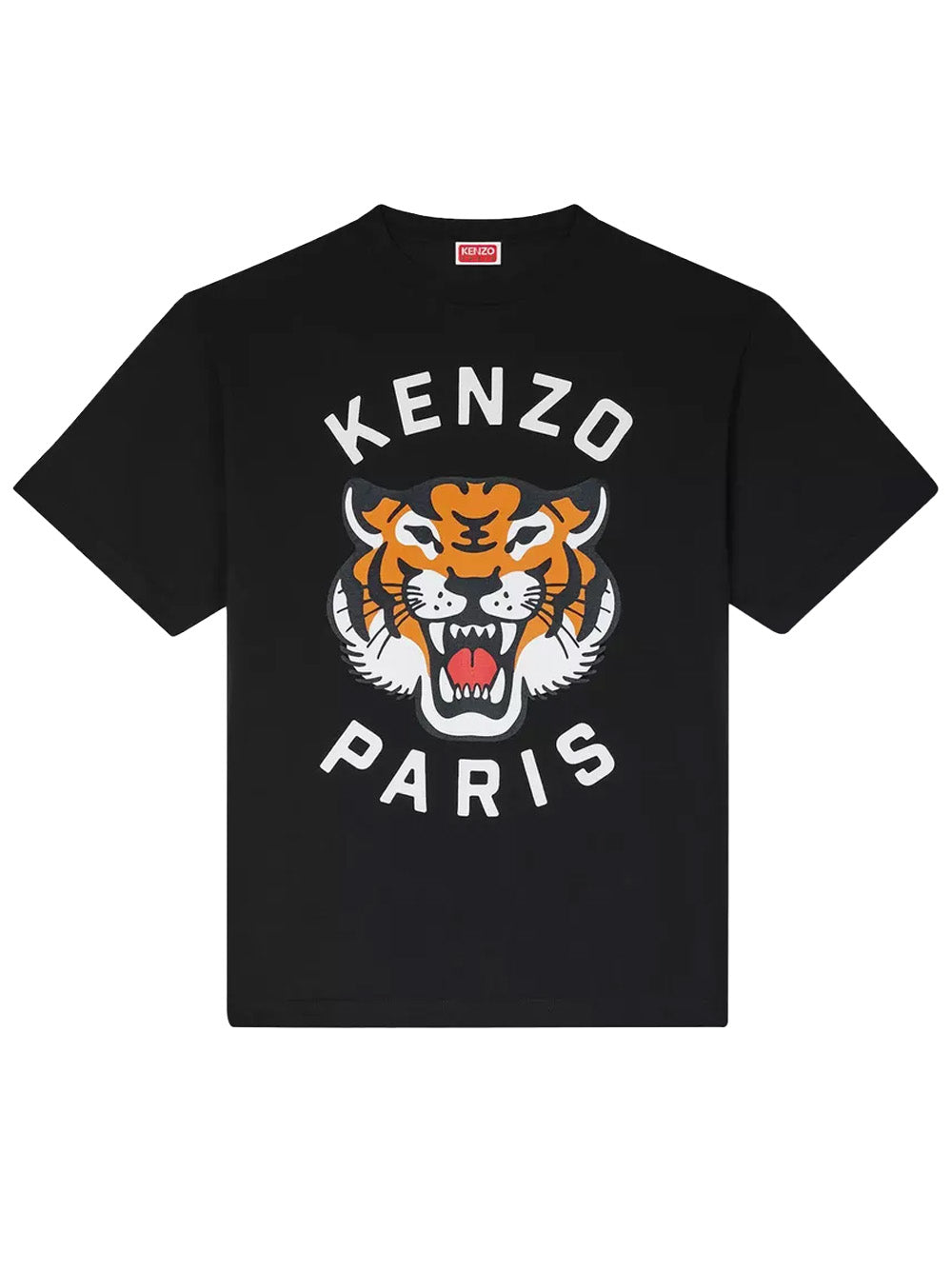 Kenzo Lucky Tiger Printed Oversized T-Shirt in Black