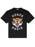 Kenzo Lucky Tiger Printed Oversized T-Shirt in Black